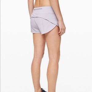 Grey Lululemon speed up shorts 2.5